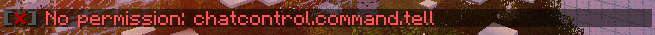 Permission error message