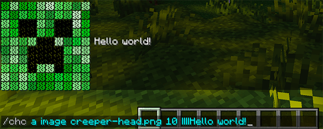 Creeper image message example
