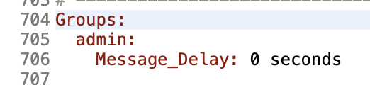 Group configuration example