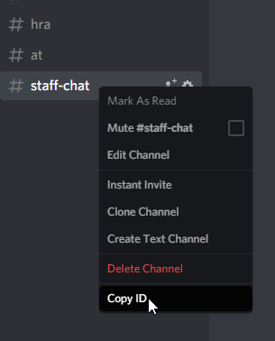 Discord Copy ID context menu