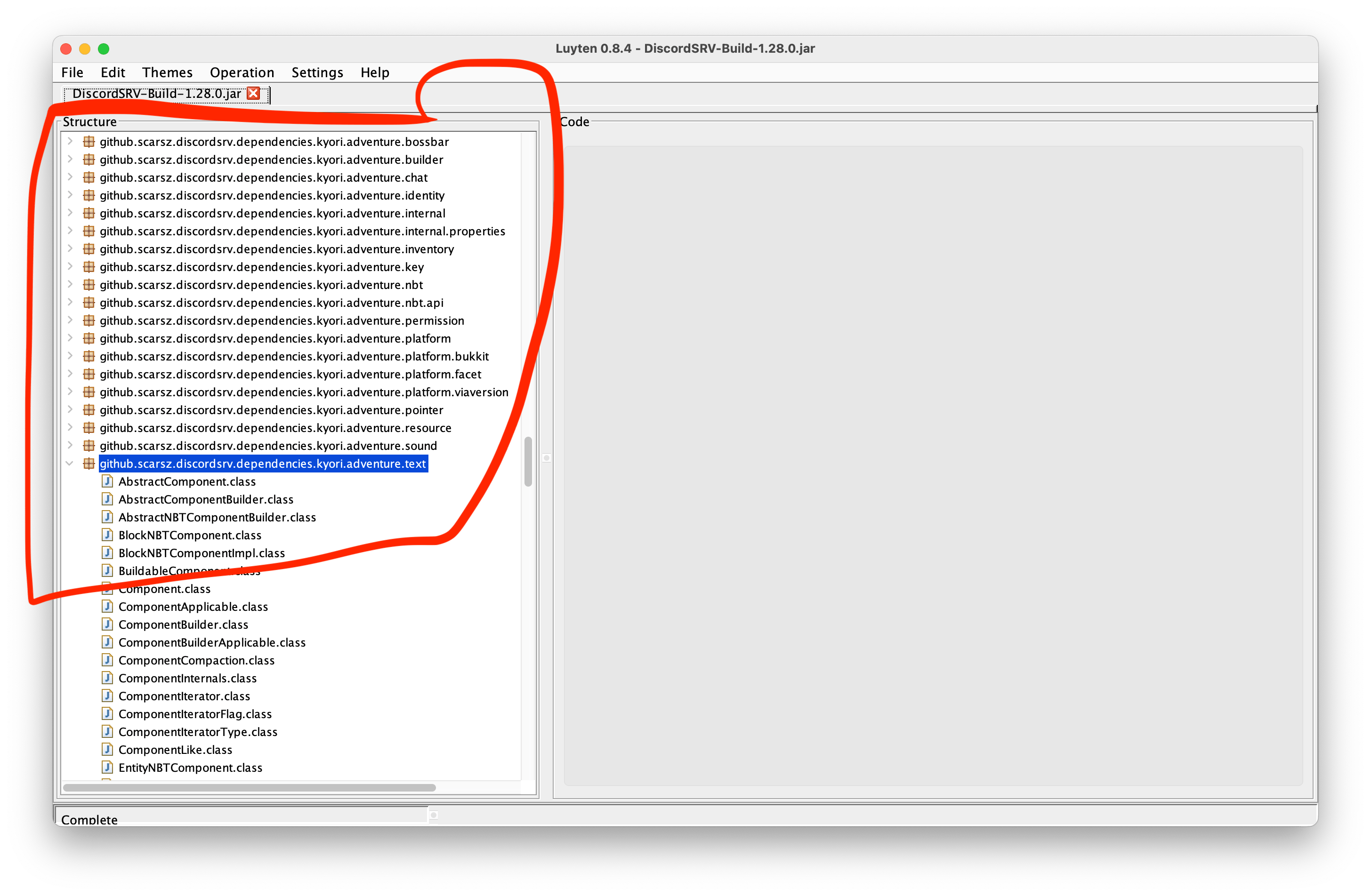 DiscordSRV decompiled code showing proper shading with relocation