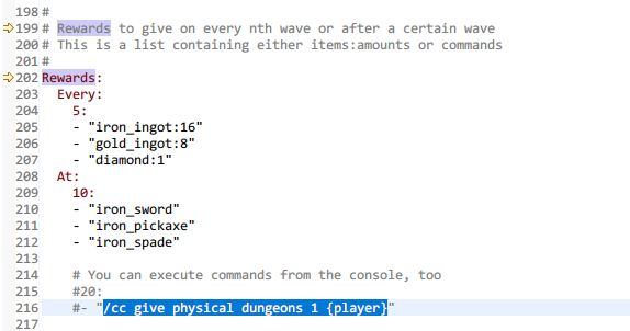 Phase commands example