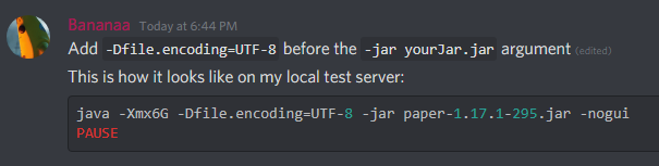 Java startup parameters with UTF-8 flag